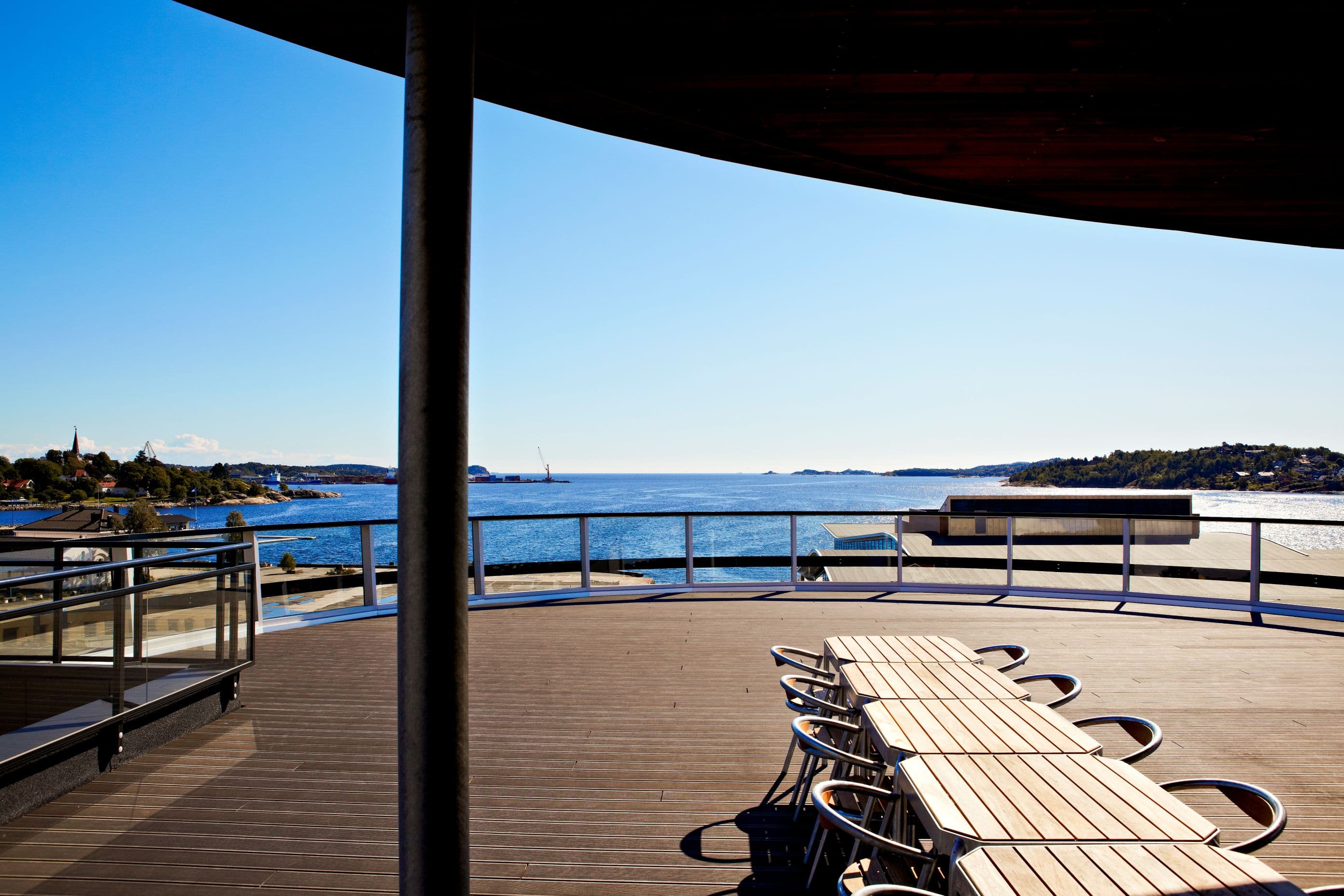 Larvik city background